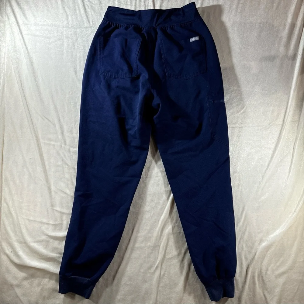 FIGS Navy Zamora Jogger Scrub Pants XS PETITE Blue Technical Collection Adjust - Picture 7 of 12
